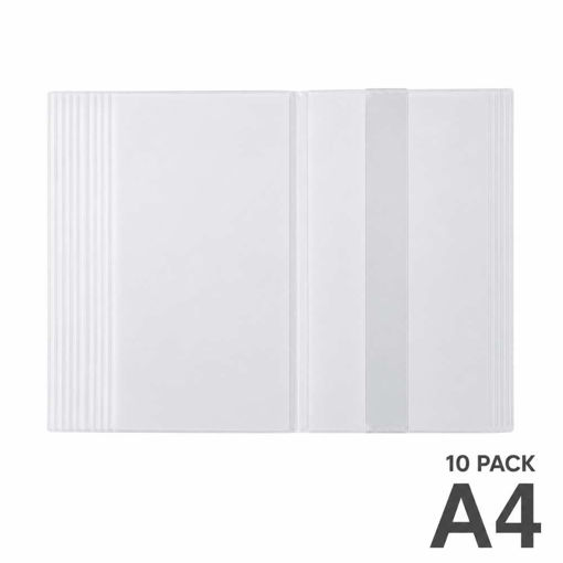 Picture of EXERCISE BOOK COVER A4 TRANSPARENT - 10 PACK